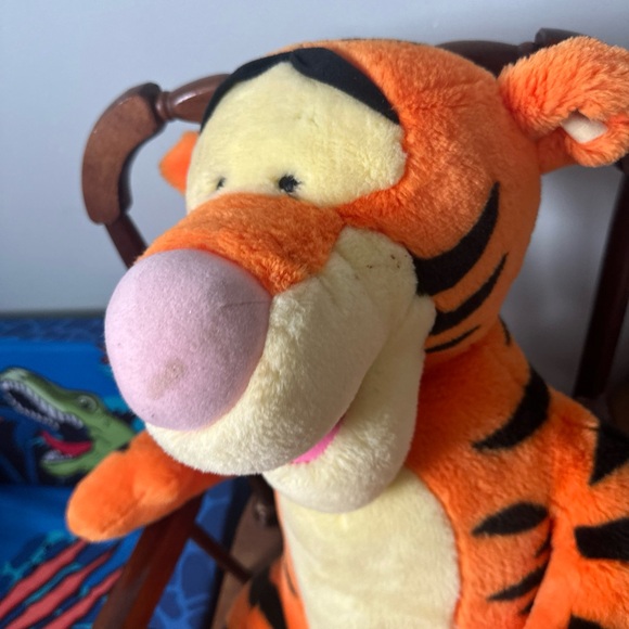 Orange and Black Plush talking Tiger Toy - Picture 2 of 4